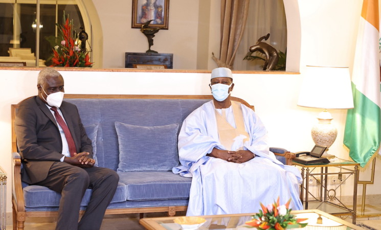 Le Chef de l’Etat a eu un entretien avec le Président de la Commission de l’Union Africaine