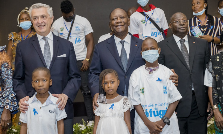 Le Chef de l’Etat a pris part à la double cérémonie de célébration de la Journée Mondiale des Réfugiés et d’invocation de la clause de cessation du statut de Réfugié pour les Réfugiés ivoiriens