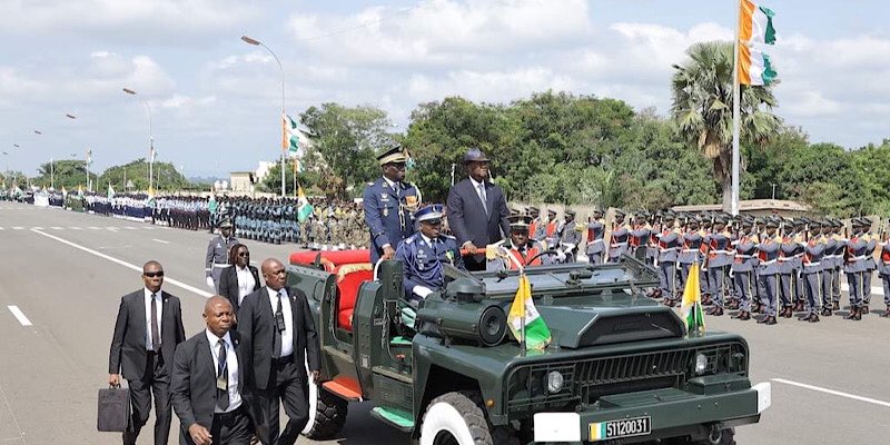 cérémonie de  célébration du 62ème Anniversaire de l'Indépendance de la Côte d'Ivoire, ce dimanche 07 août 2022