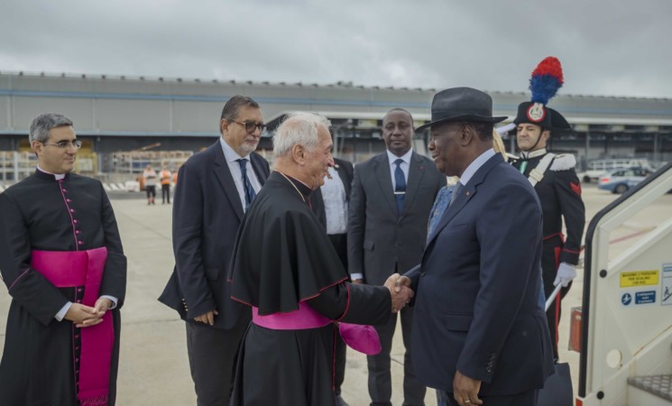 Le Chef de l’Etat est arrivé à Rome pour une visite officielle au Vatican