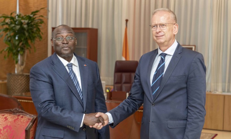 Le Vice-Président de la République a eu un entretien avec l’Ambassadeur d’Allemagne en Côte d’Ivoire