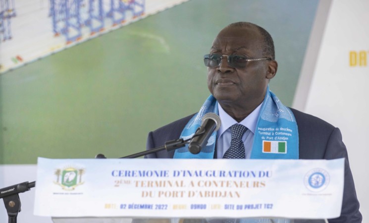 ALLOCUTION DU VICE-PRESIDENT DE LA REPUBLIQUE TIÉMOKO MEYLIET KONE A LA CÉRÉMONIE D’INAUGURATION DU DEUXIÈME TERMINAL À CONTENEURS DU PORT AUTONOME D’ABIDJAN (TC2)