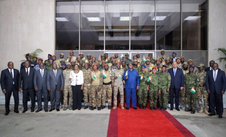Le Chef de l’Etat a accueilli les 46 soldats ivoiriens précédemment détenus au Mali
