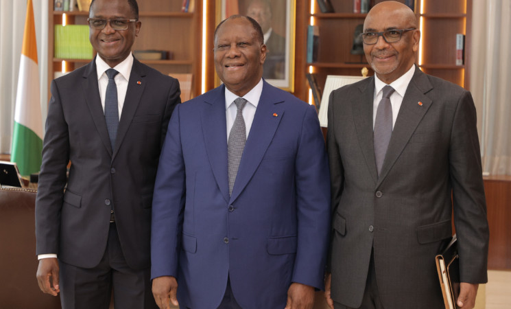 Le Chef de l’Etat a échangé avec la Confédération Générale des Entreprises de Côte d’Ivoire (CGECI) et le Président de Canal+ International