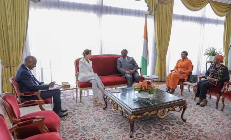 Le Chef de l’Etat a échangé avec l’ancien Président du Nigeria, Olusegun OBASANJO, la Directrice Générale de l’UNESCO et le Président de la BOAD