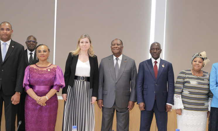 Le Chef de l’Etat a échangé avec les Présidents d’Assemblée Nationale invités à la cérémonie d’ouverture de la Session ordinaire de l’Assemblée Nationale de Côte d’Ivoire