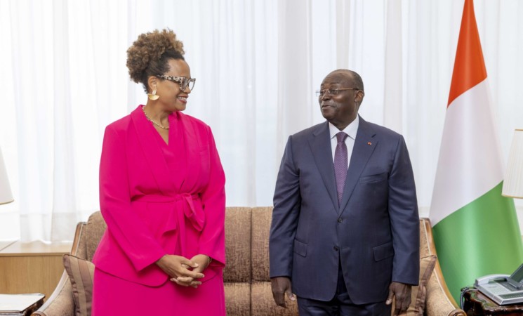 Le Vice-Président de la République a échangé avec l’Ambassadeur des ÉtatsUnis en Côte d’Ivoire