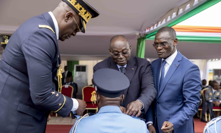 Le Vice-Président de la République a présidé la cérémonie de baptême de promotion et de remise d’épaulettes à l’Ecole de Police d’Abidjan