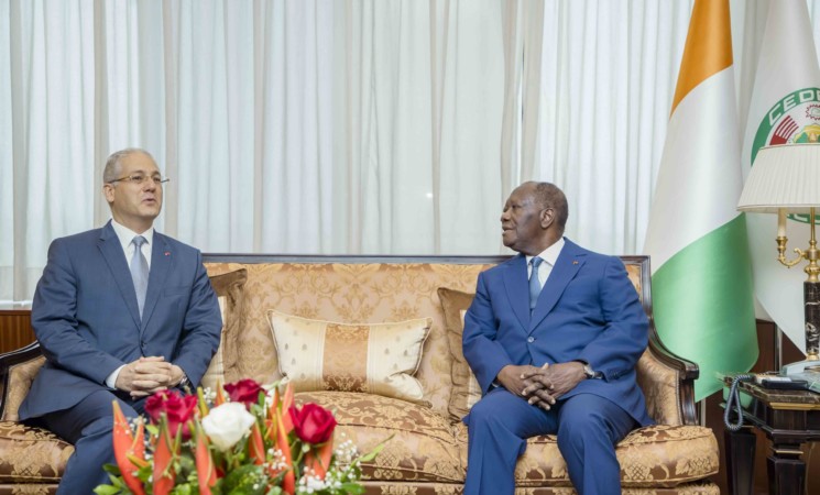 Le Chef de l’État a échangé avec les Ambassadeurs d’Égypte et de la Guinée Équatoriale en Côte d’Ivoire