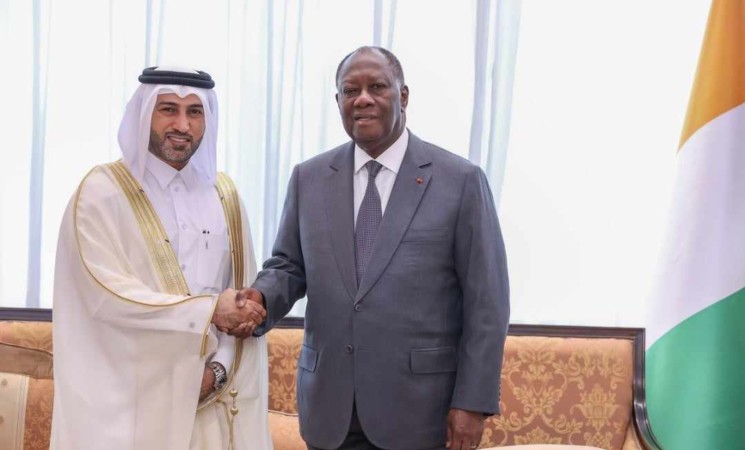 Le Chef de l’État a échangé avec l’Ambassadeur du Qatar en Côte d’Ivoire et le Président intérimaire du PDCI-RDA