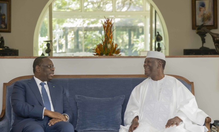 Le Chef de l’État a eu un entretien avec son homologue sénégalais, à Abidjan