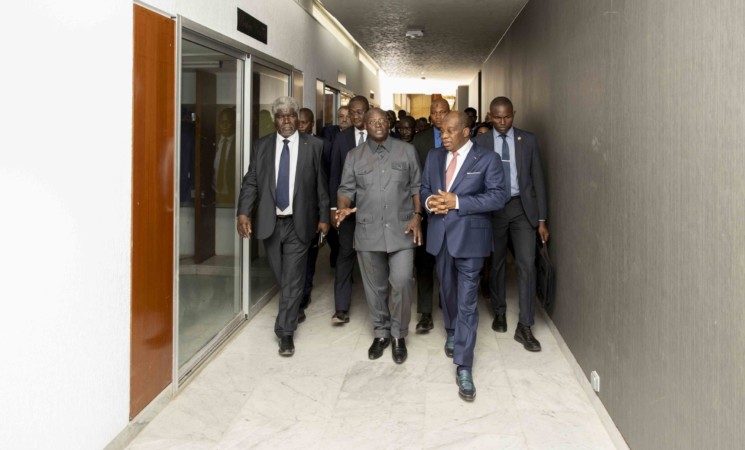 Le Vice-Président de la République a visité des infrastructures liées à la CAN 2024, à Yamoussoukro et Bouaké