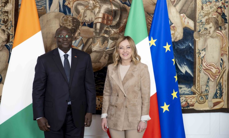 Le Vice-Président de la République a eu des entretiens avec la Présidente du Conseil des Ministres italien et le PDG du groupe ENI, à Rome.