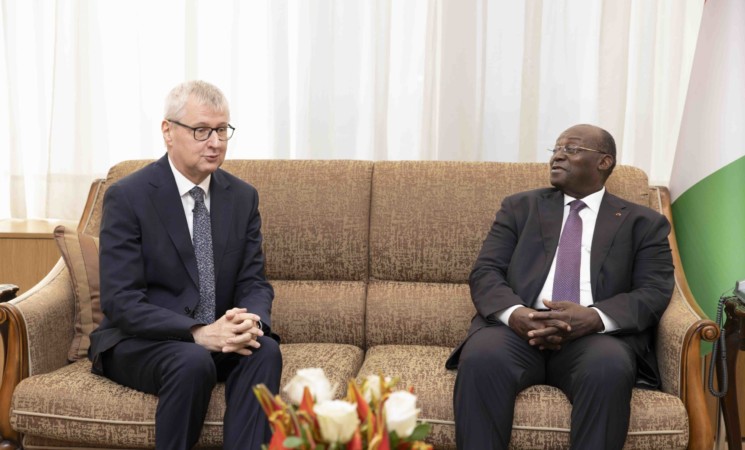 Le Vice-Président de la République a eu un entretien avec l’Ambassadeur de la République Fédérale d’Allemagne en Côte d’Ivoire
