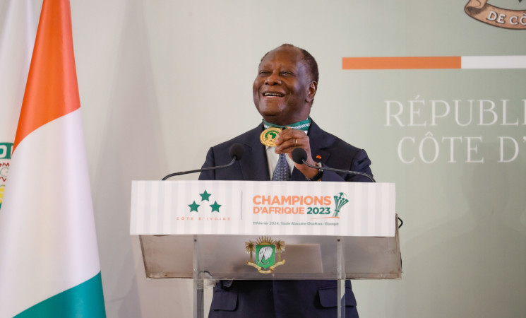 DISCOURS DU PRESIDENT DE LA REPUBLIQUE LORS DE LA CÉRÉMONIE OFFICIELLE DE RÉCEPTION DE L’ÉQUIPE NATIONALE DE FOOTBALL, VICTORIEUSE DE LA 34E ÉDITION DE LA COUPE D’AFRIQUE DES NATIONS DE FOOTBALL (CAN 2023)