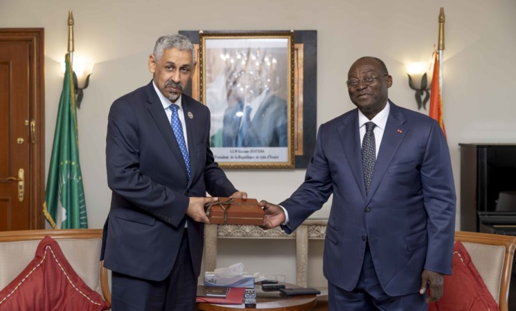 Le Vice-Président de la République a échangé avec le Président de la Banque Arabe pour le Développement Économique en Afrique