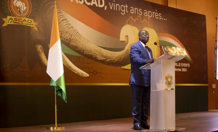 DISCOURS DE MR TIEMOKO MEYLIET KONE VICE-PRESIDENT DE LA REPUBLIQUE DE CÔTE D’IVOIRE  LORS DE LA CEREMONIE  DU XXe ANNIVERSAIRE DE  L’ASCAD