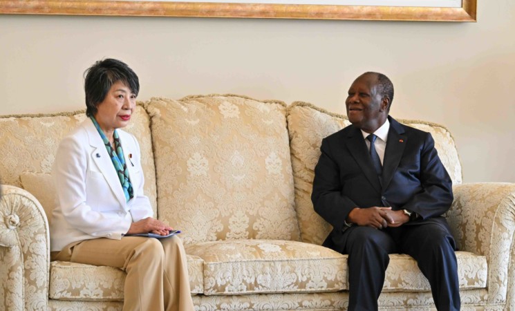 Le Chef de l’État a échangé avec le Commandant d’AFRICOM et la Ministre des Affaires Étrangères du Japon