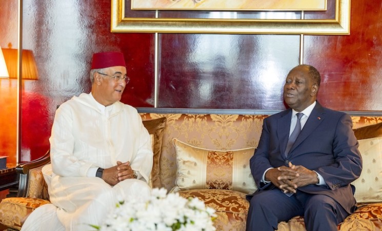 Le Chef de l’État a eu un entretien avec l’Ambassadeur du Maroc en Côte d’Ivoire
